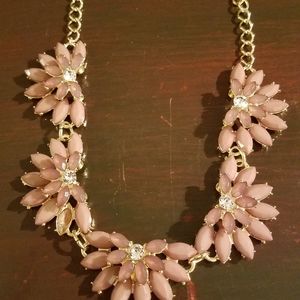 Vintage flower gold chain Necklace